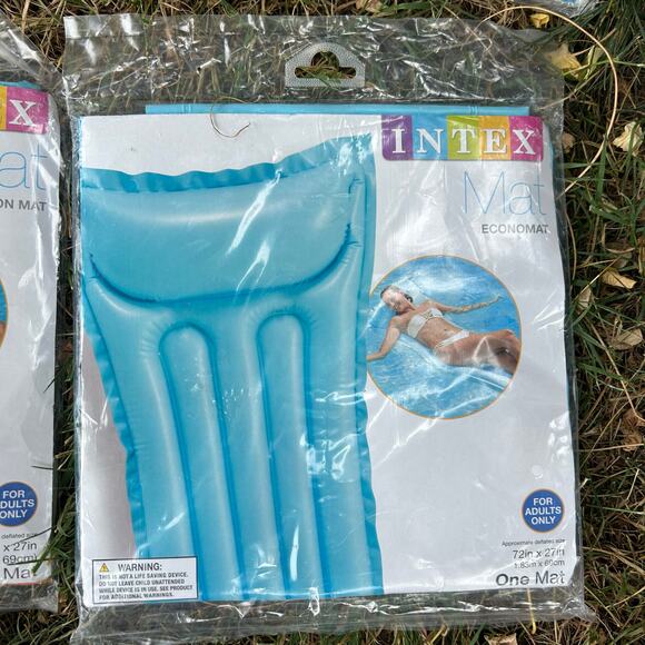 Vintage Inflatable Pool Floats Lot Intex Wet Set Lounges Rafts Beach Toys Sealed - Picture 5 of 9